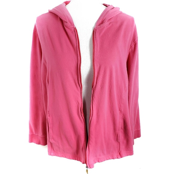 Style & Co. Tops - Style & Co Woman Pink Fitted Zip Up Hoodie
